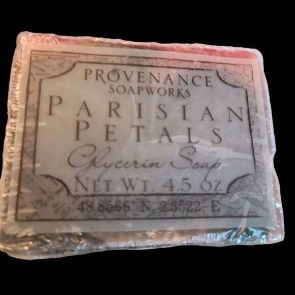 Provenance Soapworks Parisian Petals Artisan Glycerin Soap Bar 4.5 oz - Picture 1 of 7